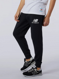 Штаны спортивные New Balance Essential Stack Logo модель MP11507BK Фото