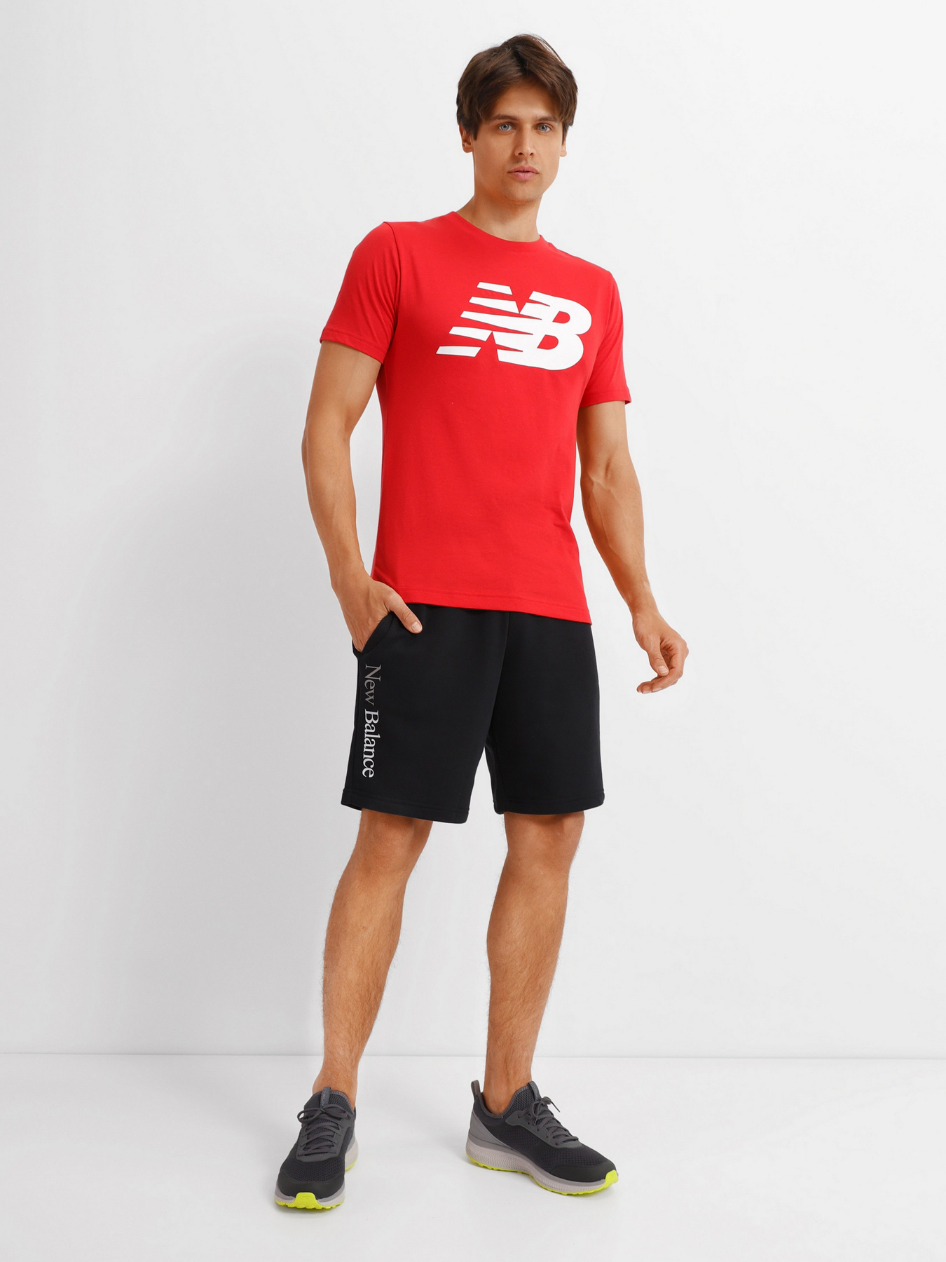 Шорты New Balance Essentials Celebrate модель MS21503BK Фото