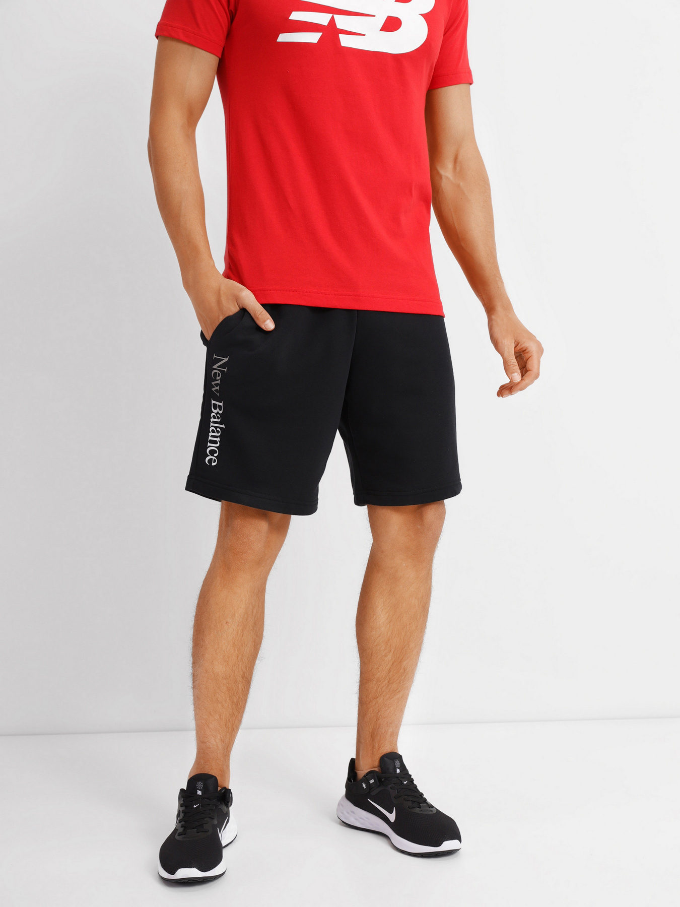 Шорты New Balance Essentials Celebrate модель MS21503BK Фото