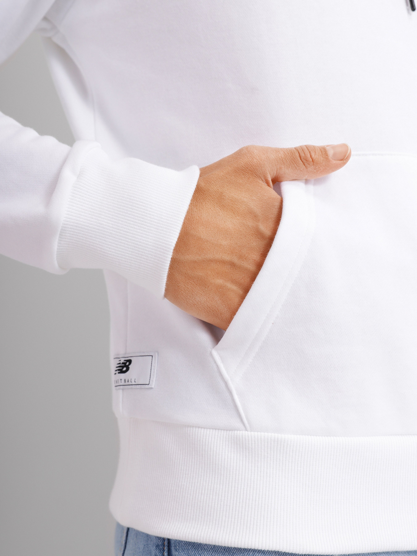 Худі New Balance Hoops Essential модель MT13585WT Фото