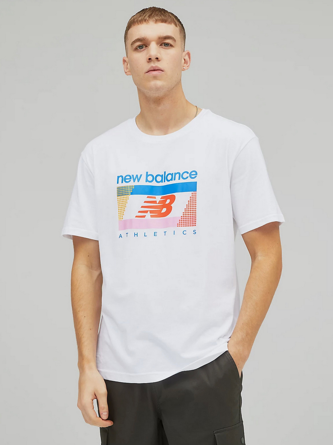 Футболки и поло New Balance Athletics Amplified модель MT21502WT Фото