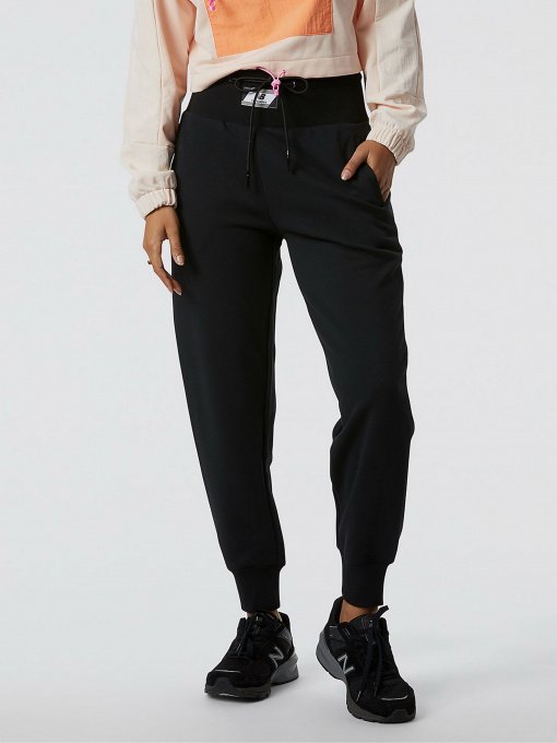 Штаны спортивные New Balance Athletics Amplified Fleece модель WP21503BK Фото