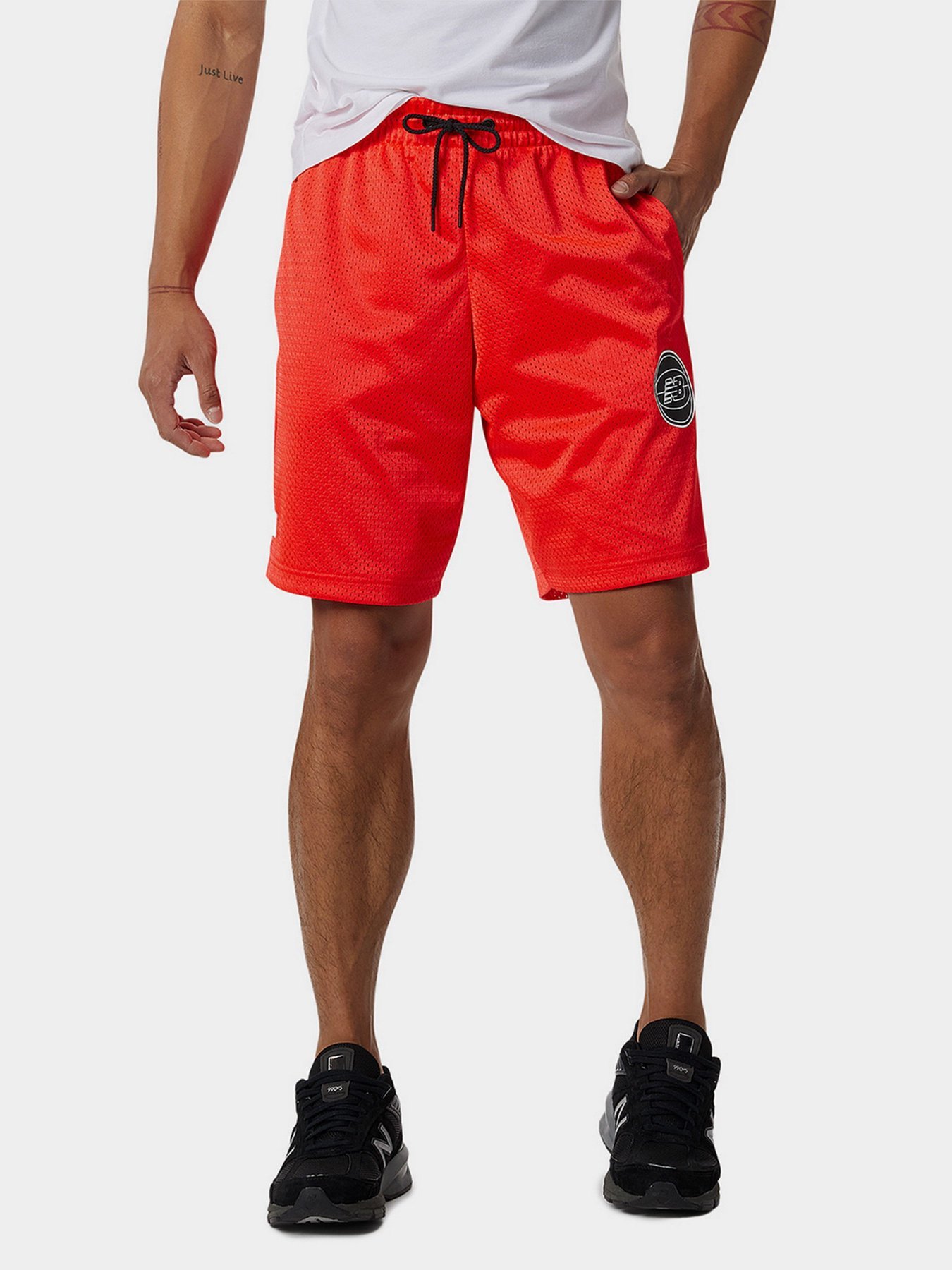 Шорти New Balance Essential Bball модель MS13580ENR Фото