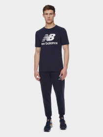 Футболка New Balance Essentials Stacked Logo модель MT01575ECL Фото