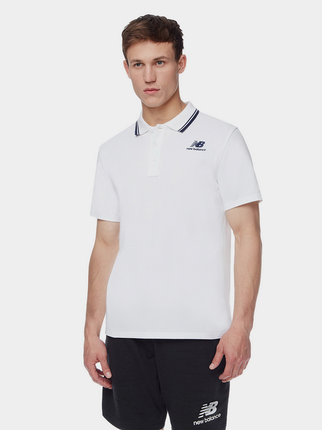Поло New Balance Classic SS модель MT01983WT Фото