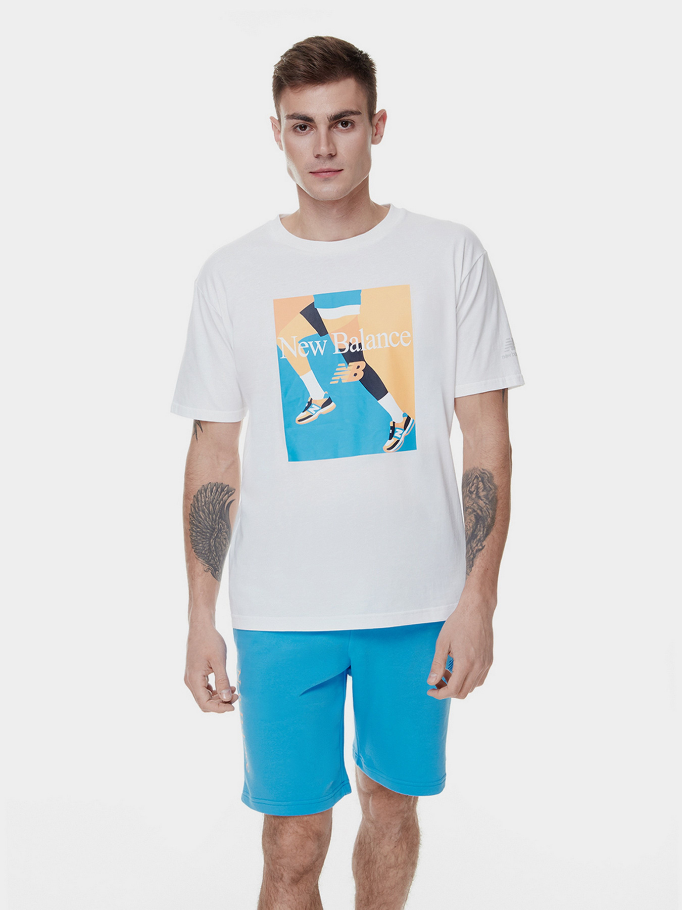 Футболка New Balance Essentials Good Vibes Run модель MT21516WT Фото