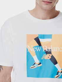 Футболка New Balance Essentials Good Vibes Run модель MT21516WT Фото