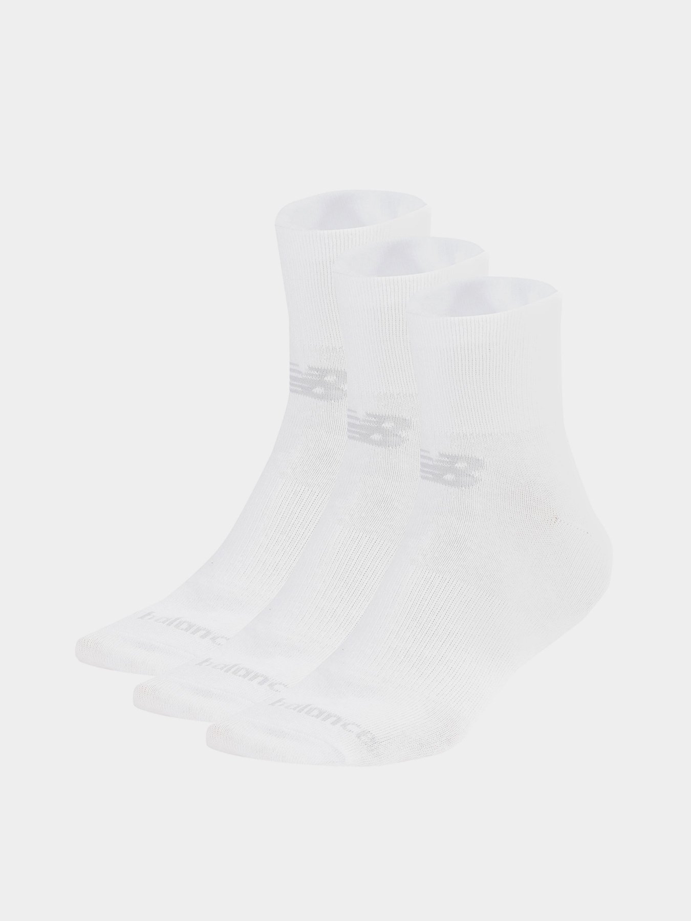 Набор носков New Balance PRF COTTON FLAT KNIT ANKLE 3 P модель LAS95233WT Фото