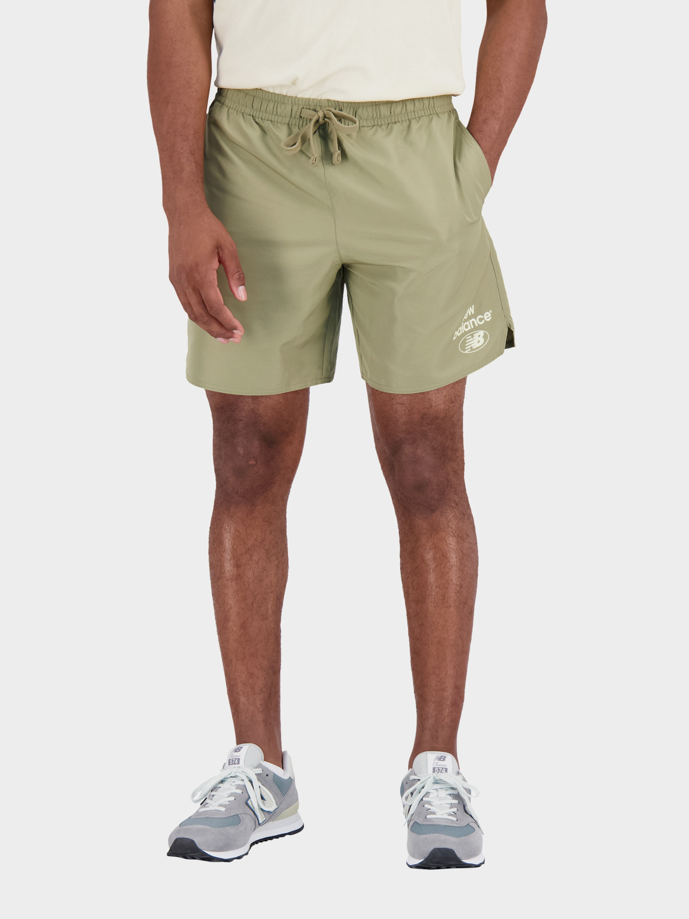 Шорты New Balance Essentials Reimagined модель MS31519CGN Фото