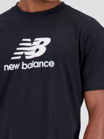 Футболка New Balance Essentials Stacked Logo модель MT31541BK Фото