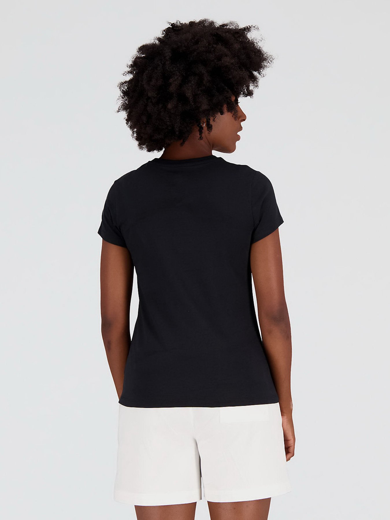 Футболка New Balance  Essentials Stacked Logo модель WT31546BK Фото