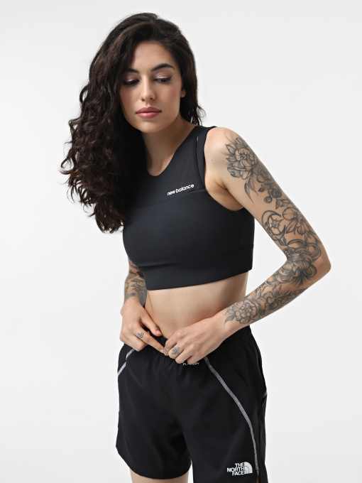 Спортивный топ New Balance Shape Shield модель WB21110BK Фото