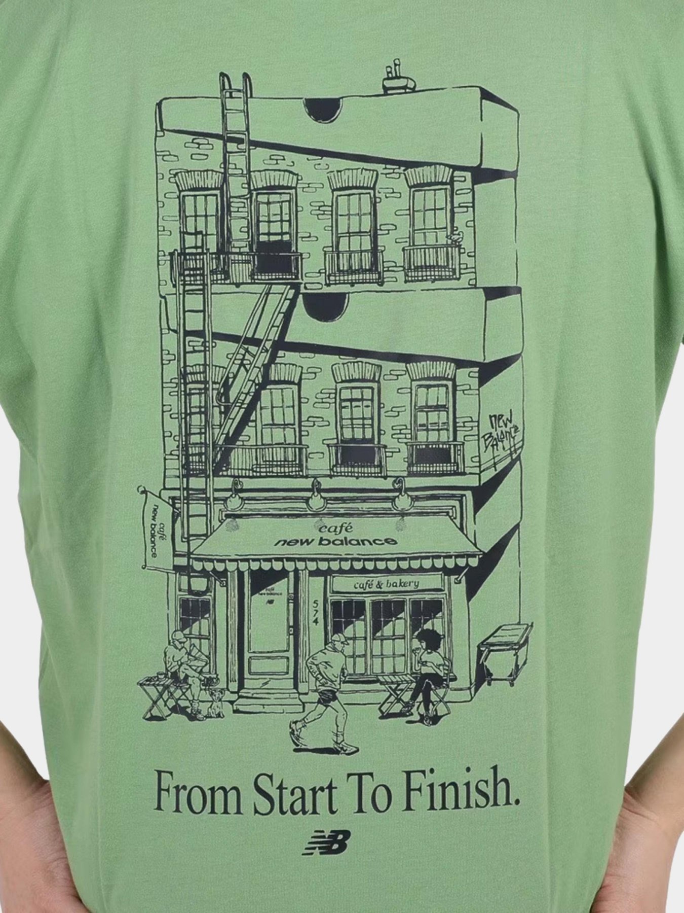 Футболка New Balance Essentials Cafe Shop Front модель MT31559CIE Футболка New Balance Essentials Cafe Shop Front модель MT31559CIE Фото