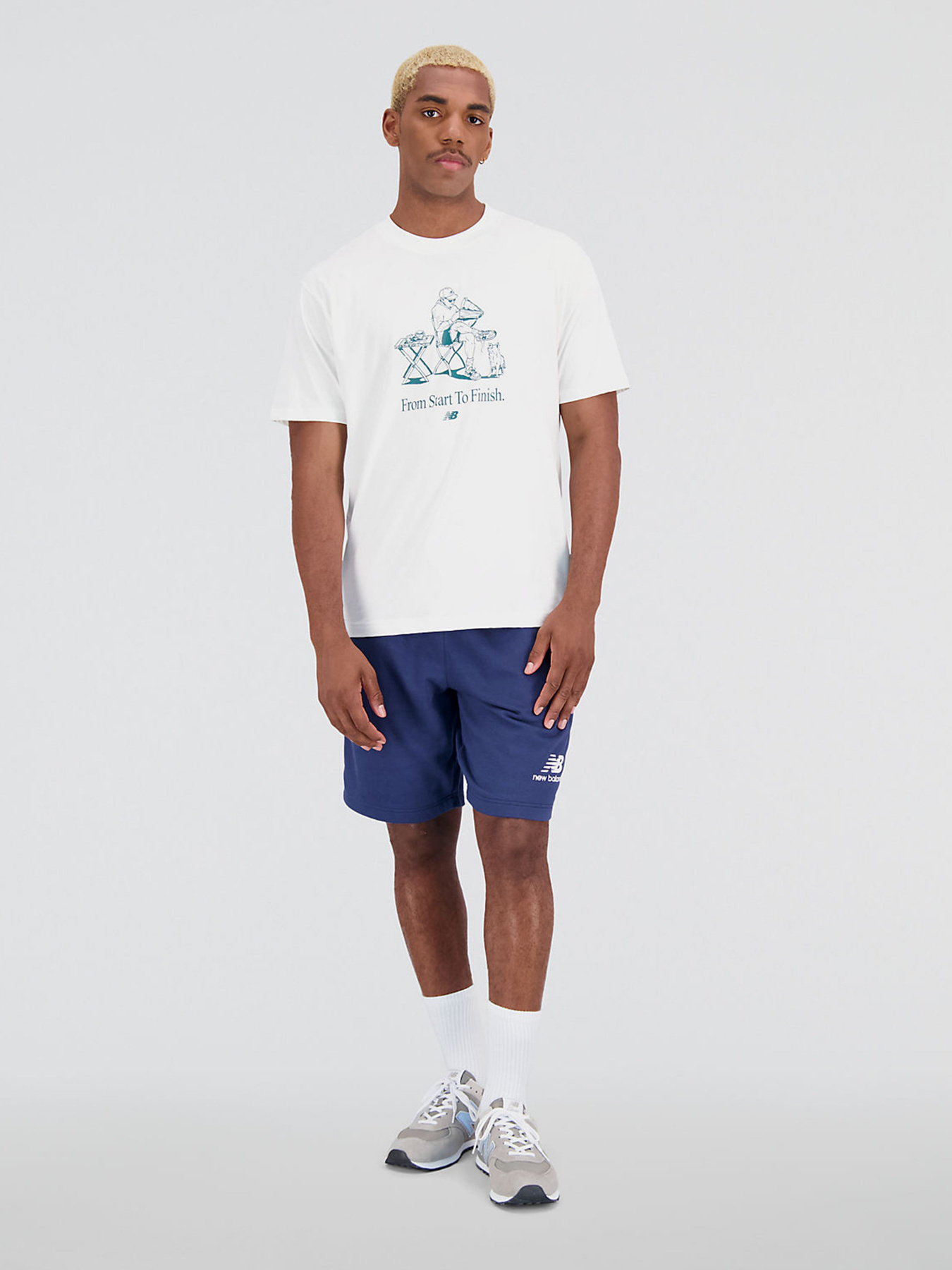 Футболка New Balance Essentials Cafe Grandpa модель MT31560SST Фото