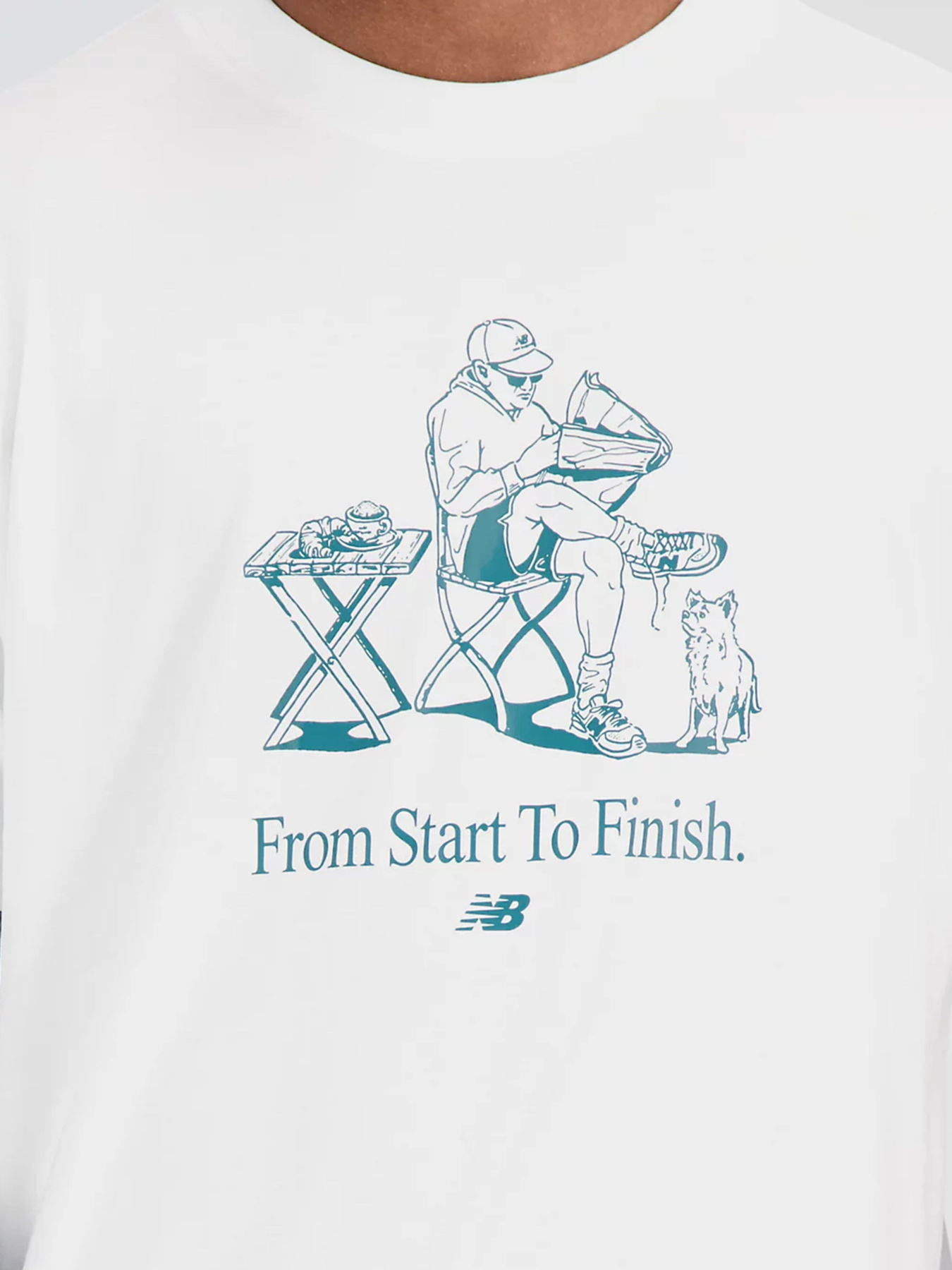 Футболка New Balance Essentials Cafe Grandpa модель MT31560SST Фото