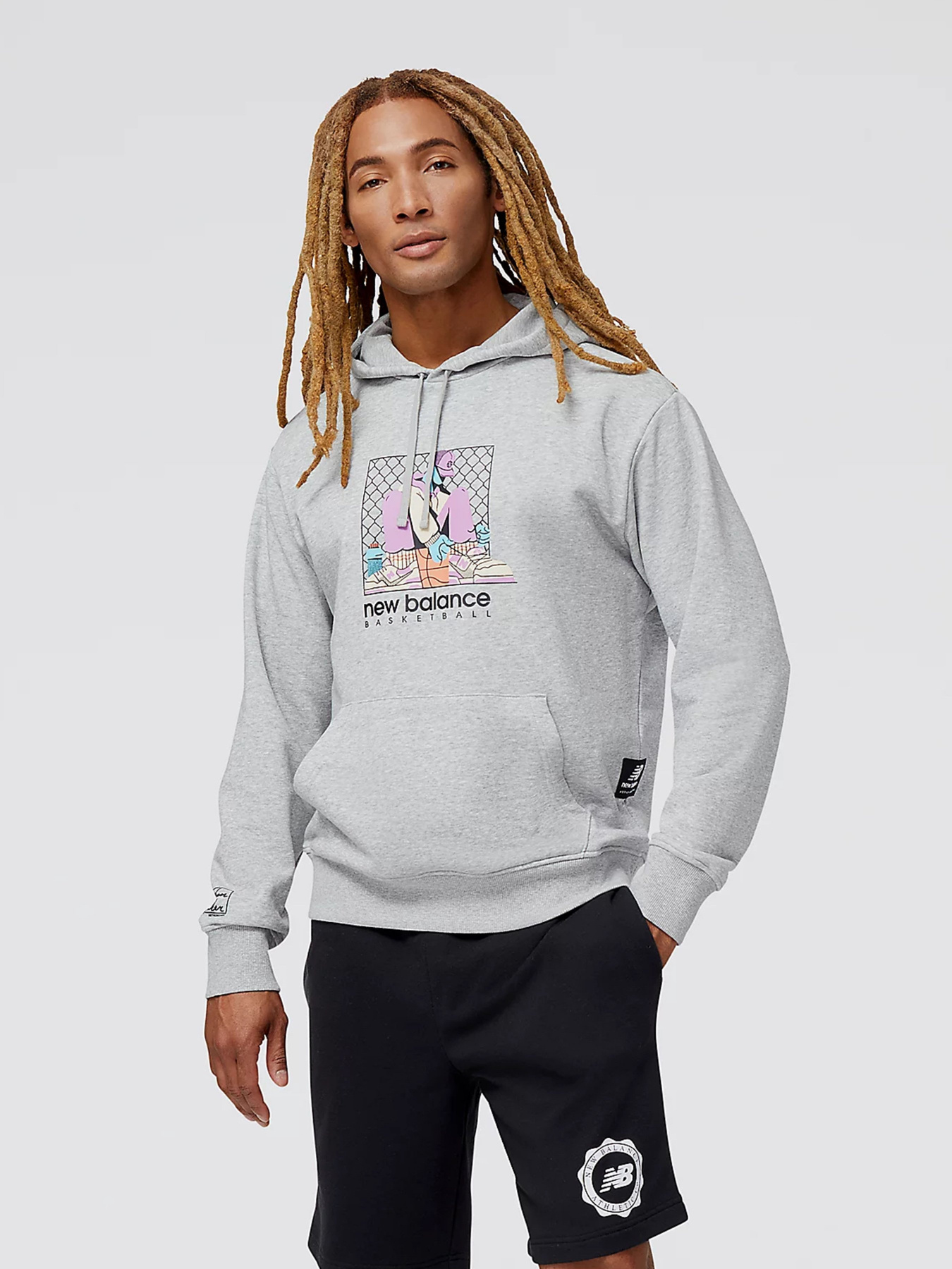 Худи New Balance Hoops модель MT31588AG Фото