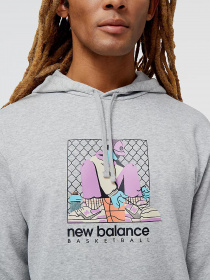 Худи New Balance Hoops модель MT31588AG Фото