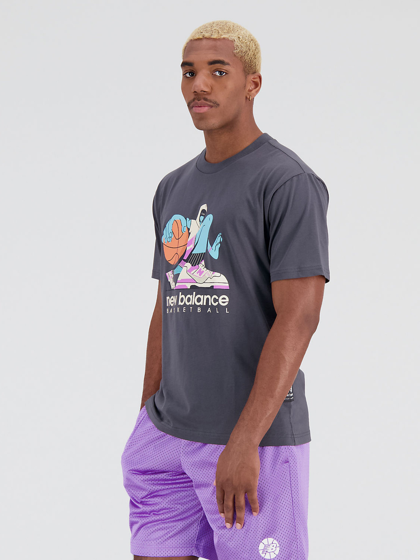 Футболка New Balance Hoops Cotton модель MT31589ACK Фото