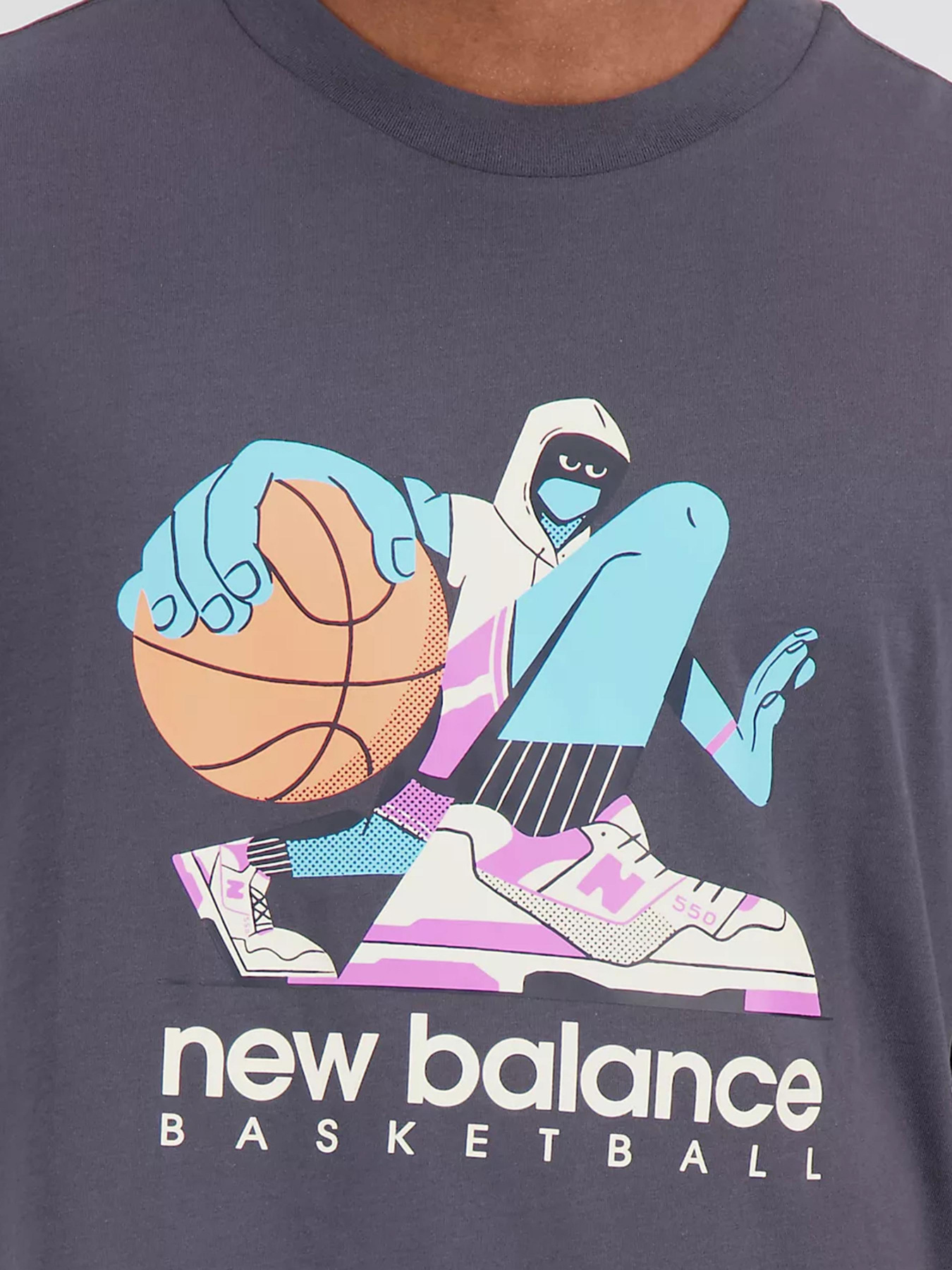 Футболка New Balance Hoops Cotton модель MT31589ACK Фото