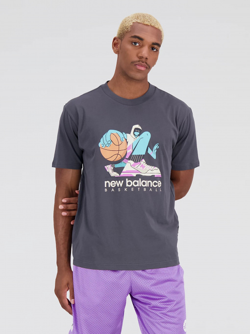 Футболка New Balance Hoops Cotton модель MT31589ACK Фото