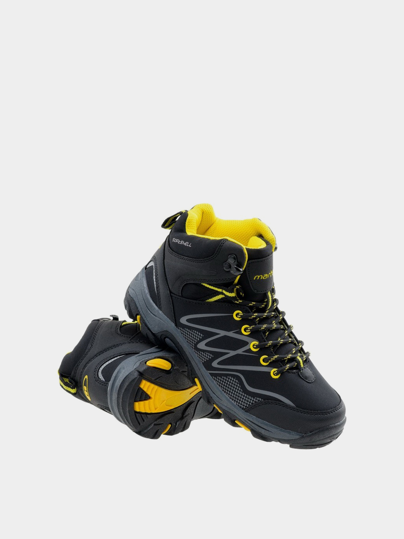 Ботинки Martes модель RONN MID TEEN-BLK/YEL/DK GREY Фото