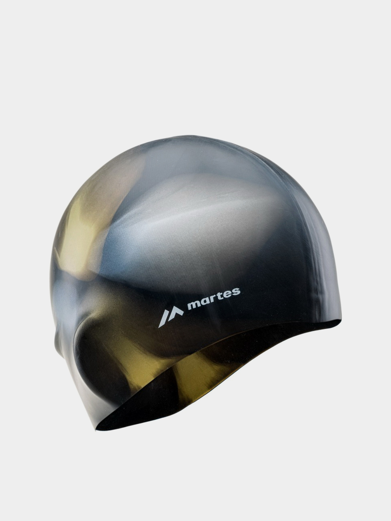 Шапочка для плавания Martes модель MULTISILI-BLACK/GOLD Фото