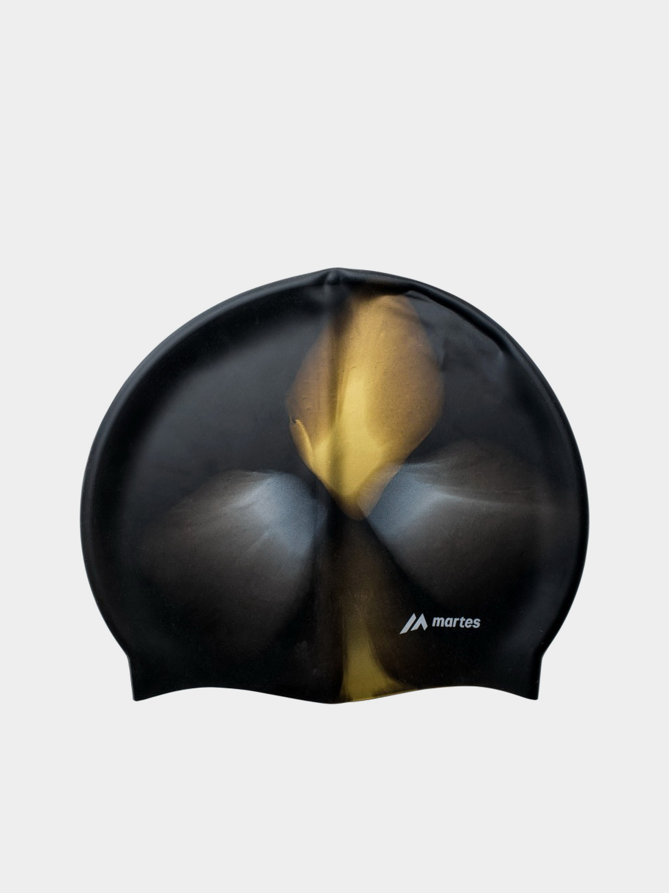 Шапочка для плавания Martes модель MULTISILI-BLACK/GOLD Фото