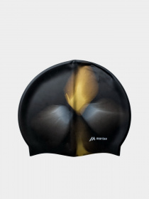 Шапочка для плавання Martes модель MULTISILI-BLACK/GOLD Фото