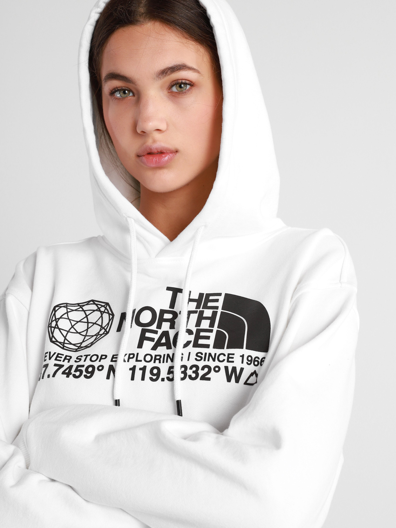 Худи The North Face Coordinates Crop Drop модель NF0A55UYFN41 Фото