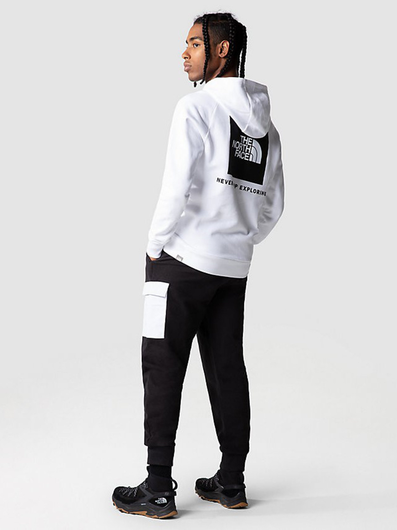 Худи The North Face Raglan Red Box HD модель NF0A2ZWUFN41 Фото