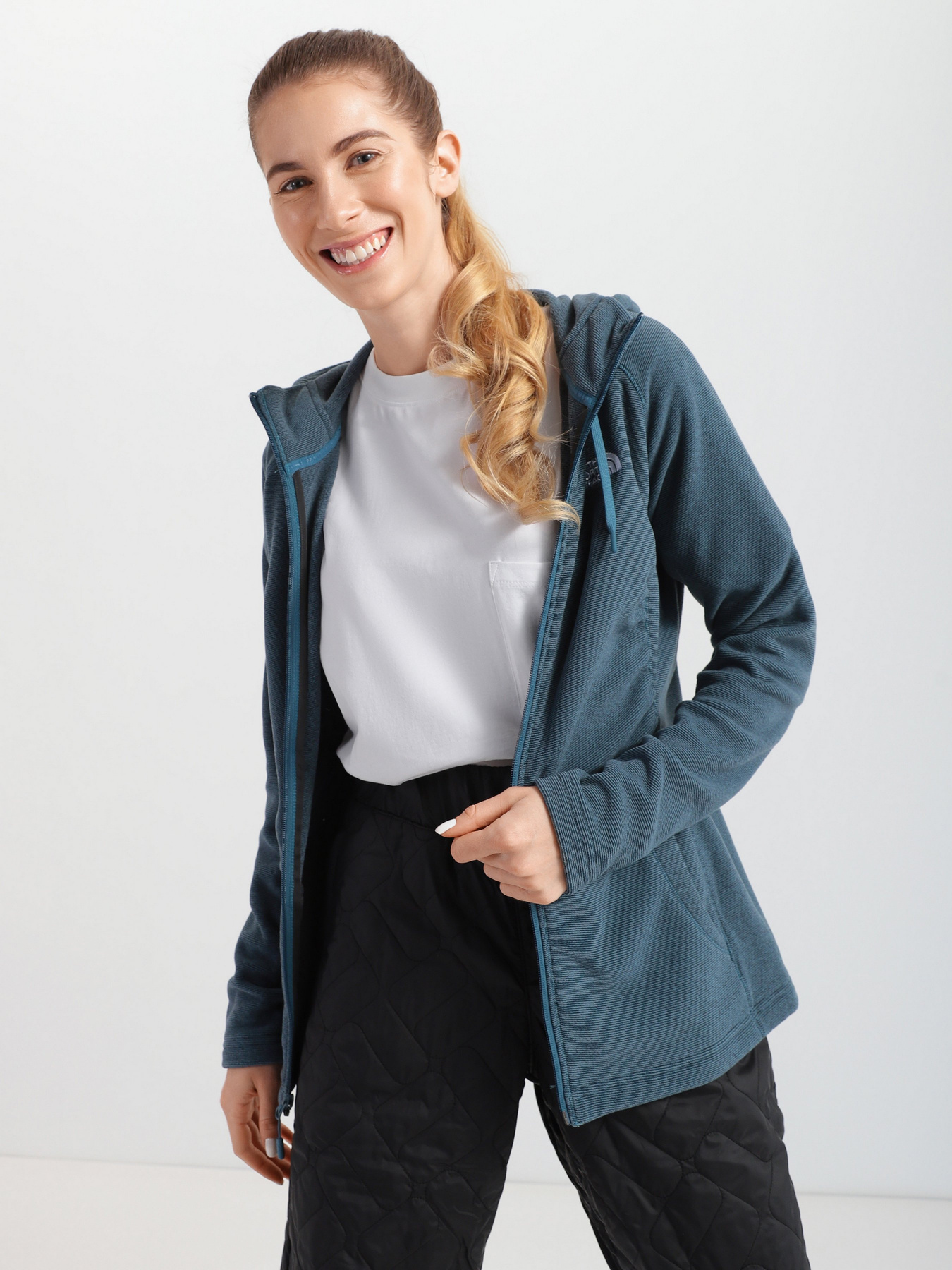 Кофта The North Face Mezzaluna Full Zip модель NF0A2UASU6E1 Фото