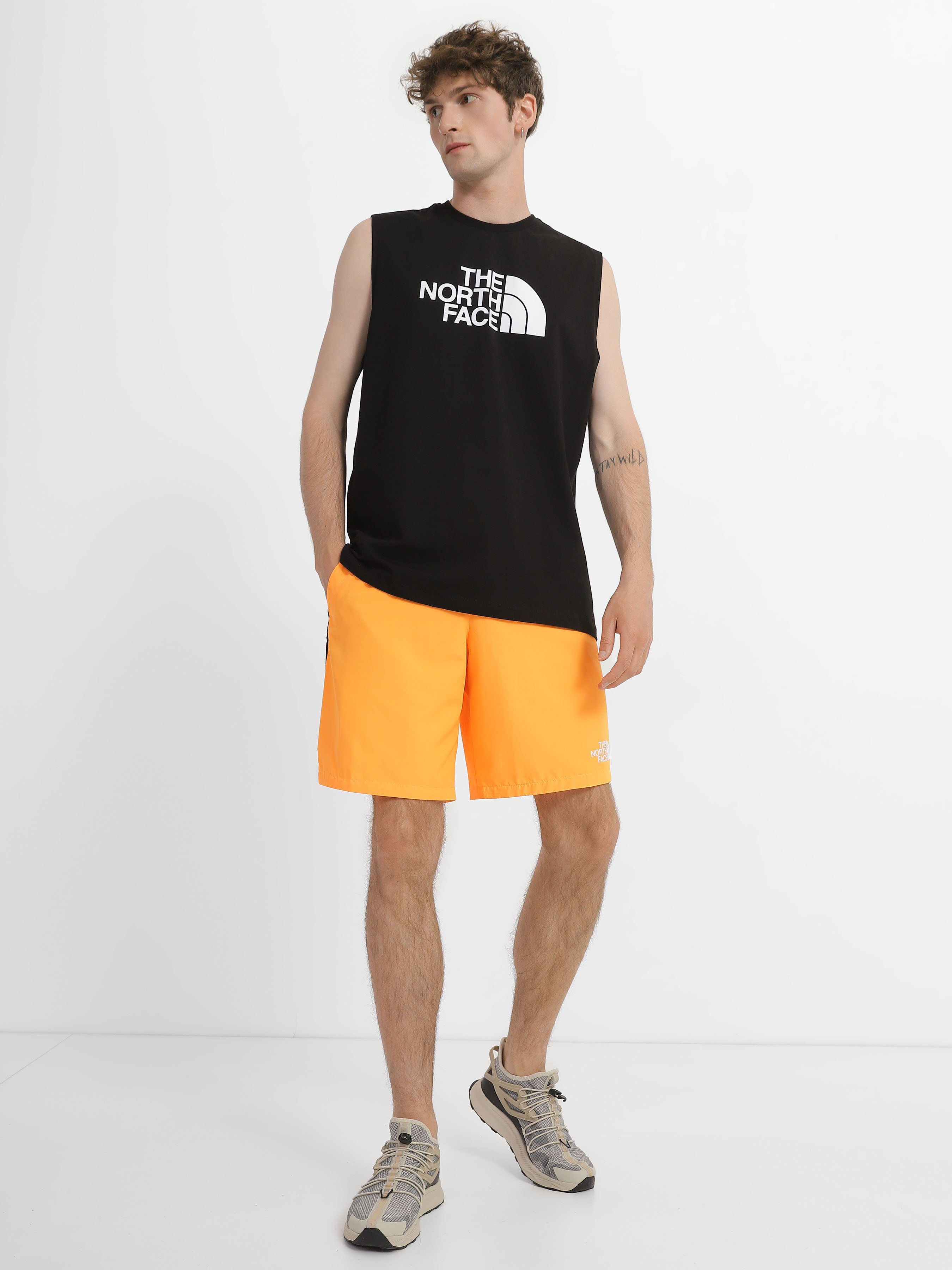 Чоловічі Спортивні шорти The North Face Mountain Athletics (N4879) колір помаранчевий, матеріал поліестер