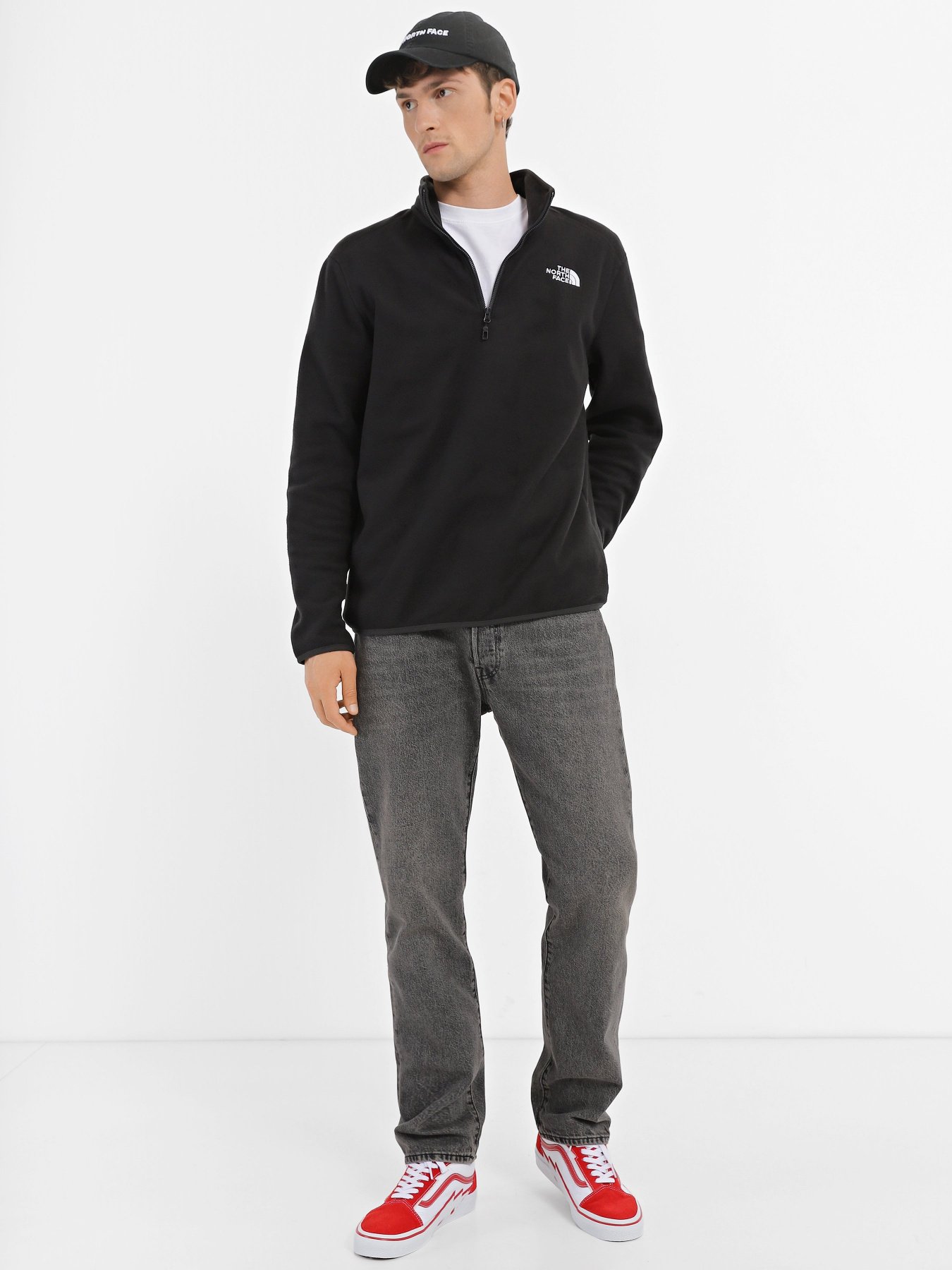 Кофта The North Face 100 GLACIER 1/4 ZIP модель NF0A855WJK31 Кофта The North Face 100 GLACIER 1/4 ZIP модель NF0A855WJK31 Фото