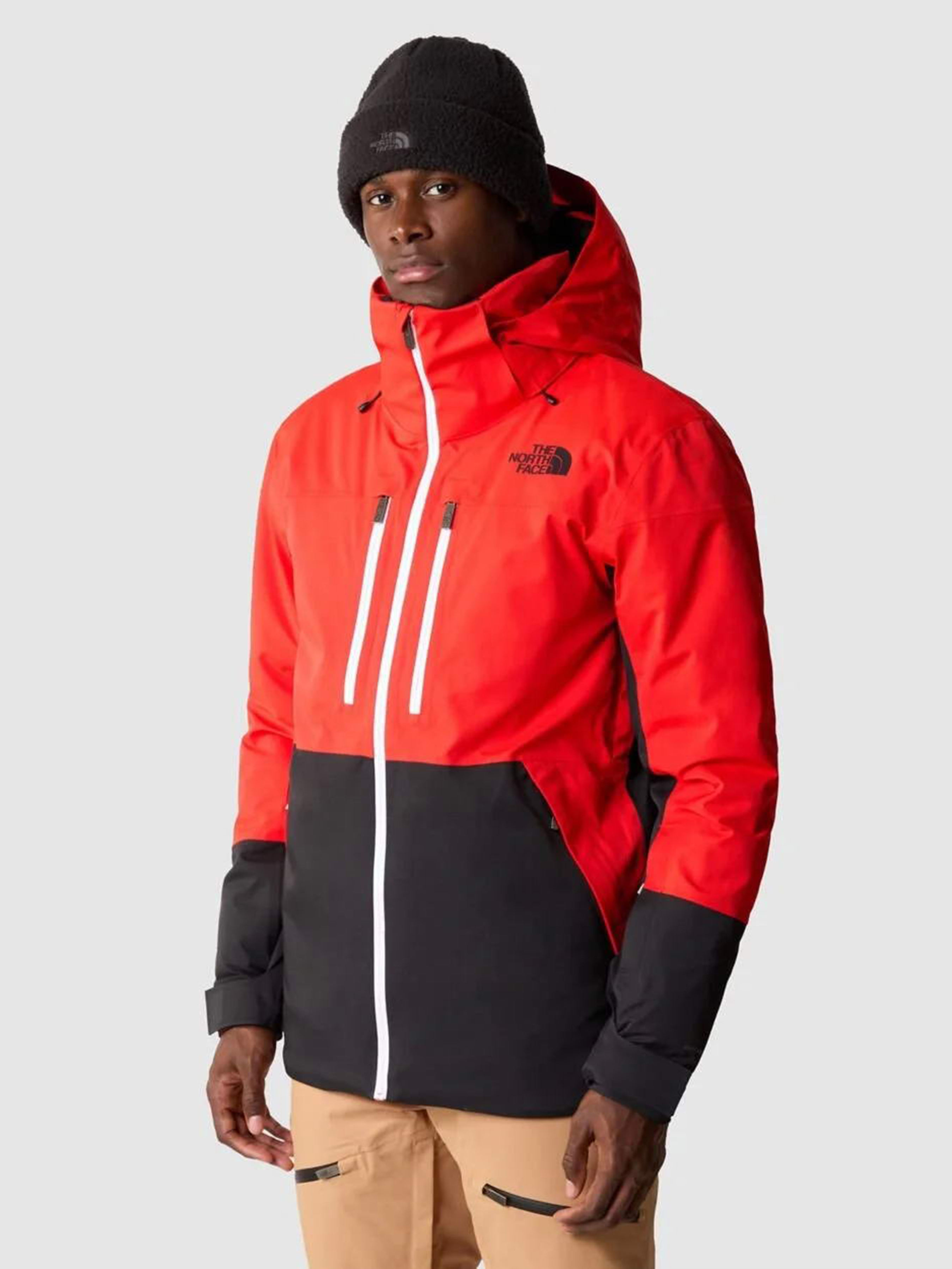 Чоловічий Аутдор та гірськолижна куртка The North Face Chakal (N5292) колір червоний, матеріал поліестер/еластан