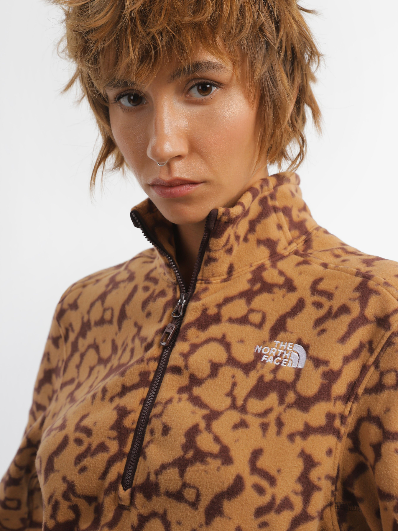 Кофта The North Face 100 Glacier Printed Half Zip модель NF0A8593OLW1 Фото