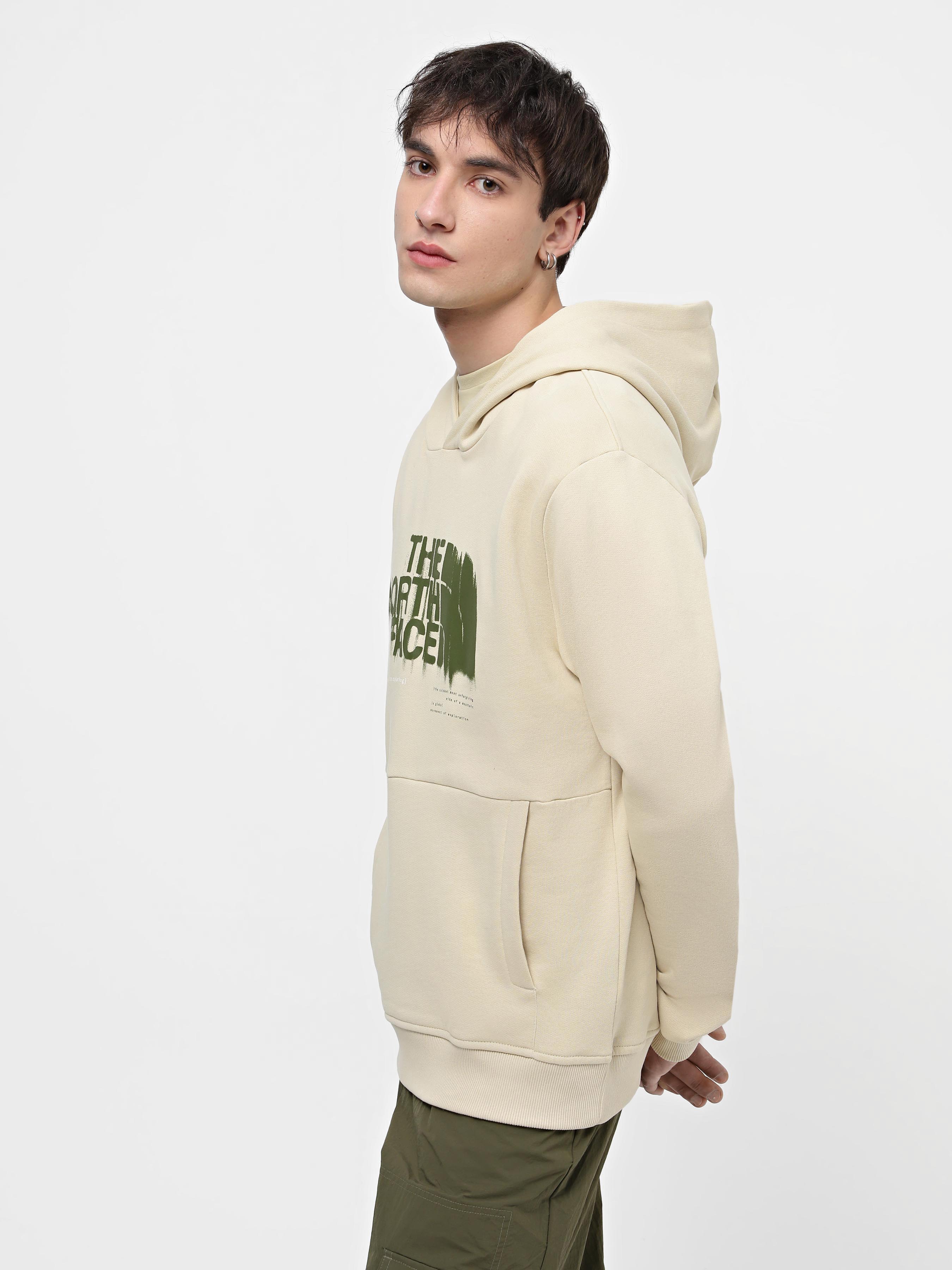 Бавовняне Чоловіче Худі The North Face M Graphic Hoodie 3 (N5672) колір бежевий The North Face - купити в Україні