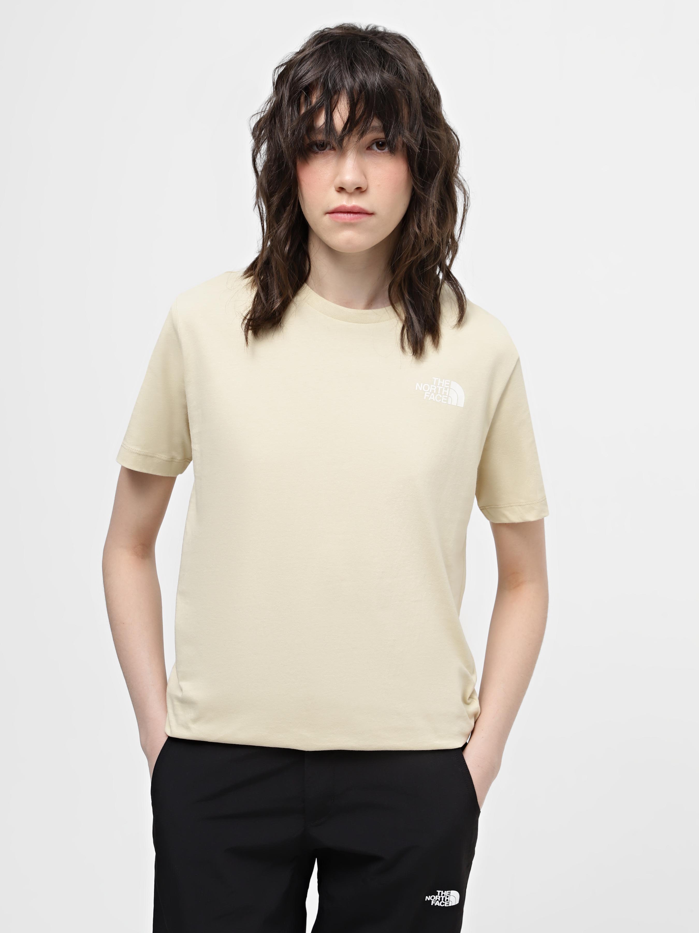Бавовняна Жіноча Футболка The North Face W Graphic S/S Tee 3 (N5679) колір бежевий
