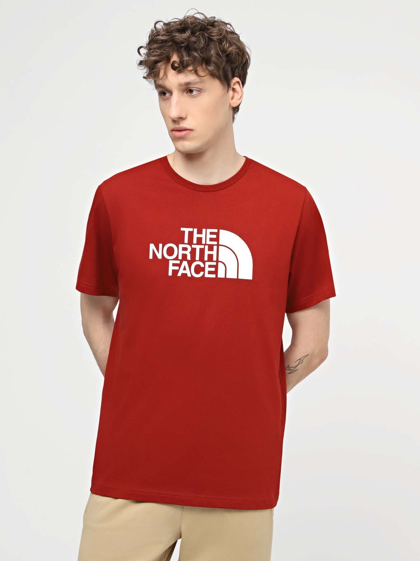 Футболка The North Face M S/S Easy Tee модель NF0A87N5POJ1 Футболка The North Face M S/S Easy Tee модель NF0A87N5POJ1 Фото