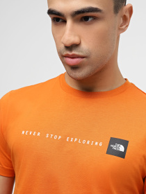 Футболка The North Face Never Stop Exploring модель NF0A87NSPCO1 Футболка The North Face Never Stop Exploring модель NF0A87NSPCO1 Фото