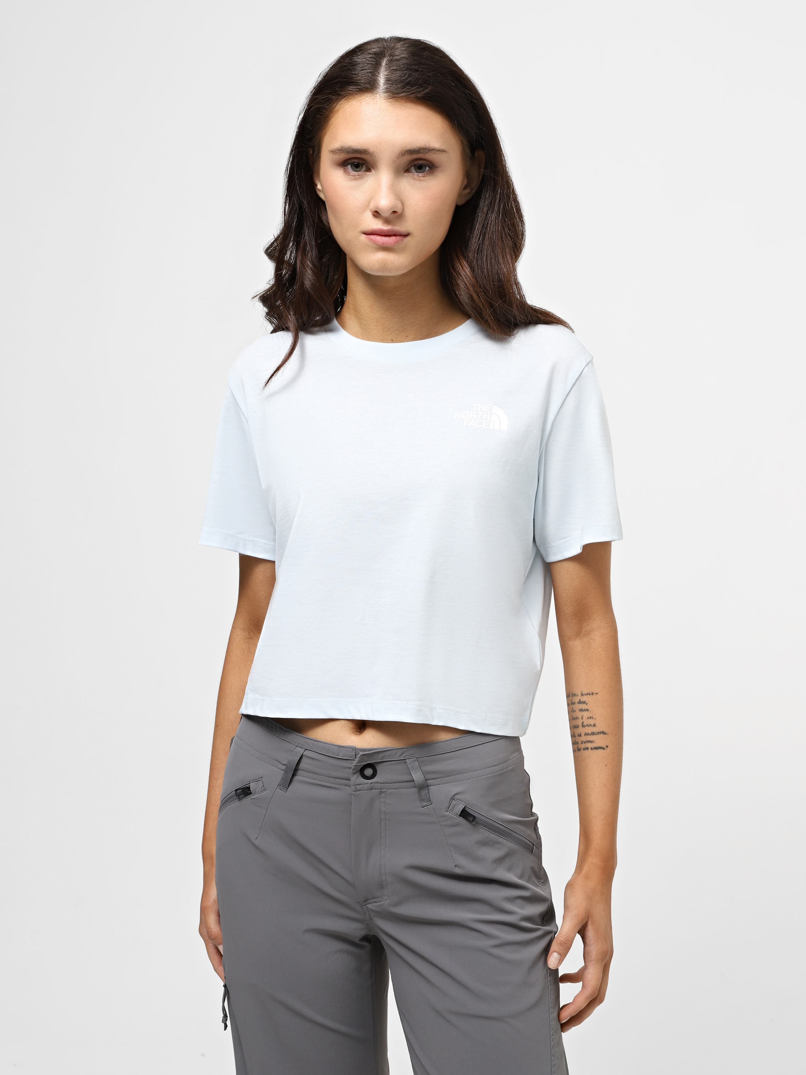 Жіноча Футболка The North Face Simple Dome (N5789) колір синій, матеріал бавовна/поліестер The North Face - купити в Україні