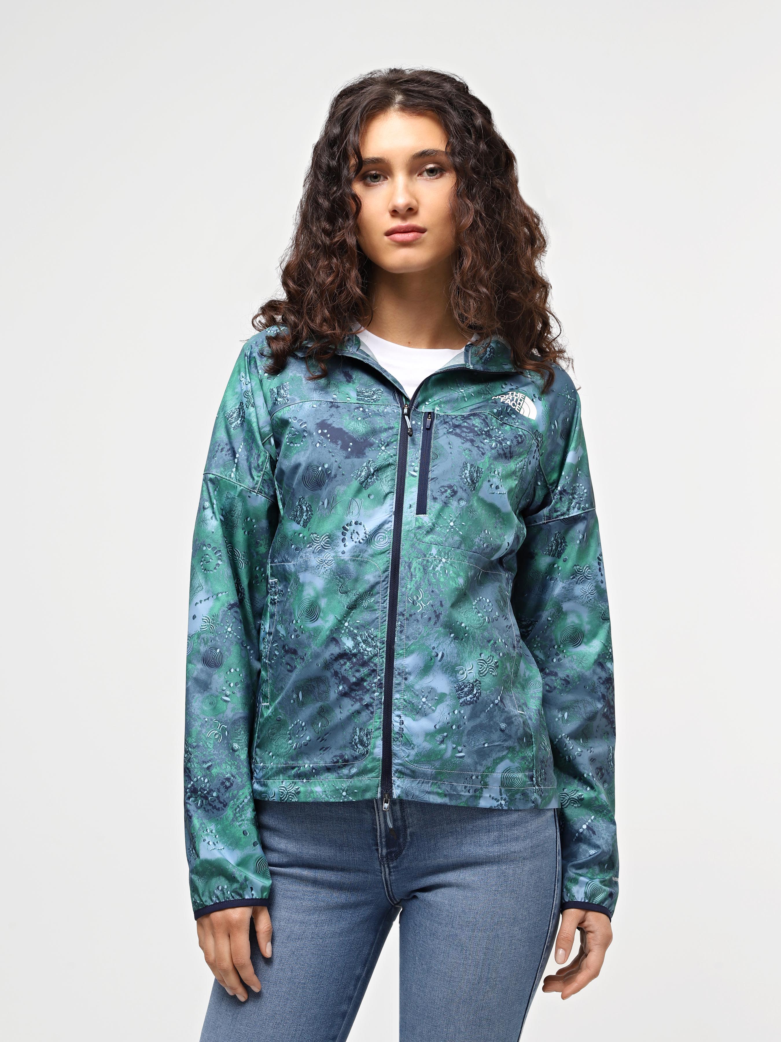 Жіноча Вітровка The North Face W Higher Run Wind Jacket (N5864) колір синій, матеріал поліестер