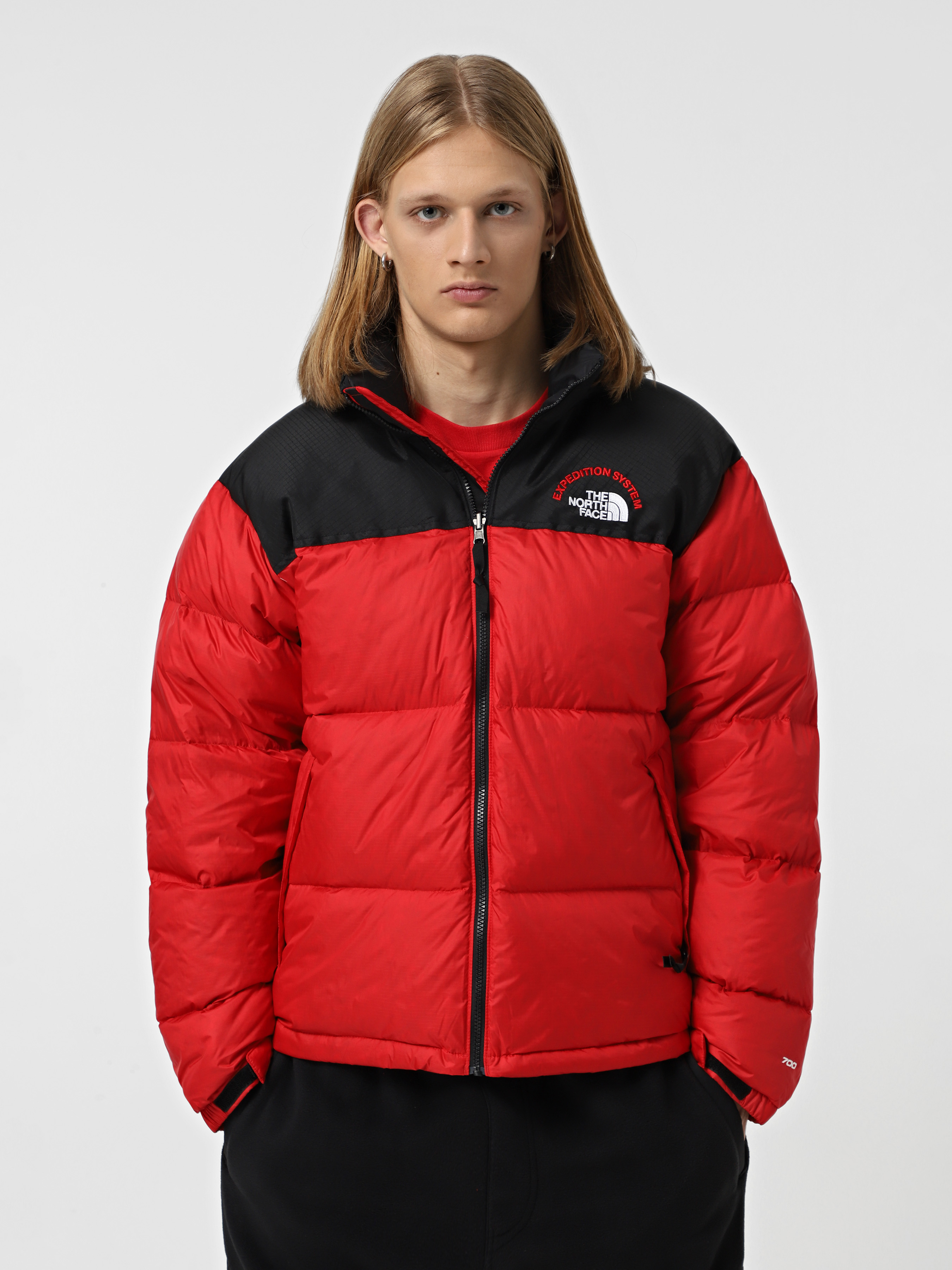 Чоловічий Пуховик The North Face 1996 Retro Nuptse (N6323) колір червоний, матеріал нейлон The North Face - купити в Україні
