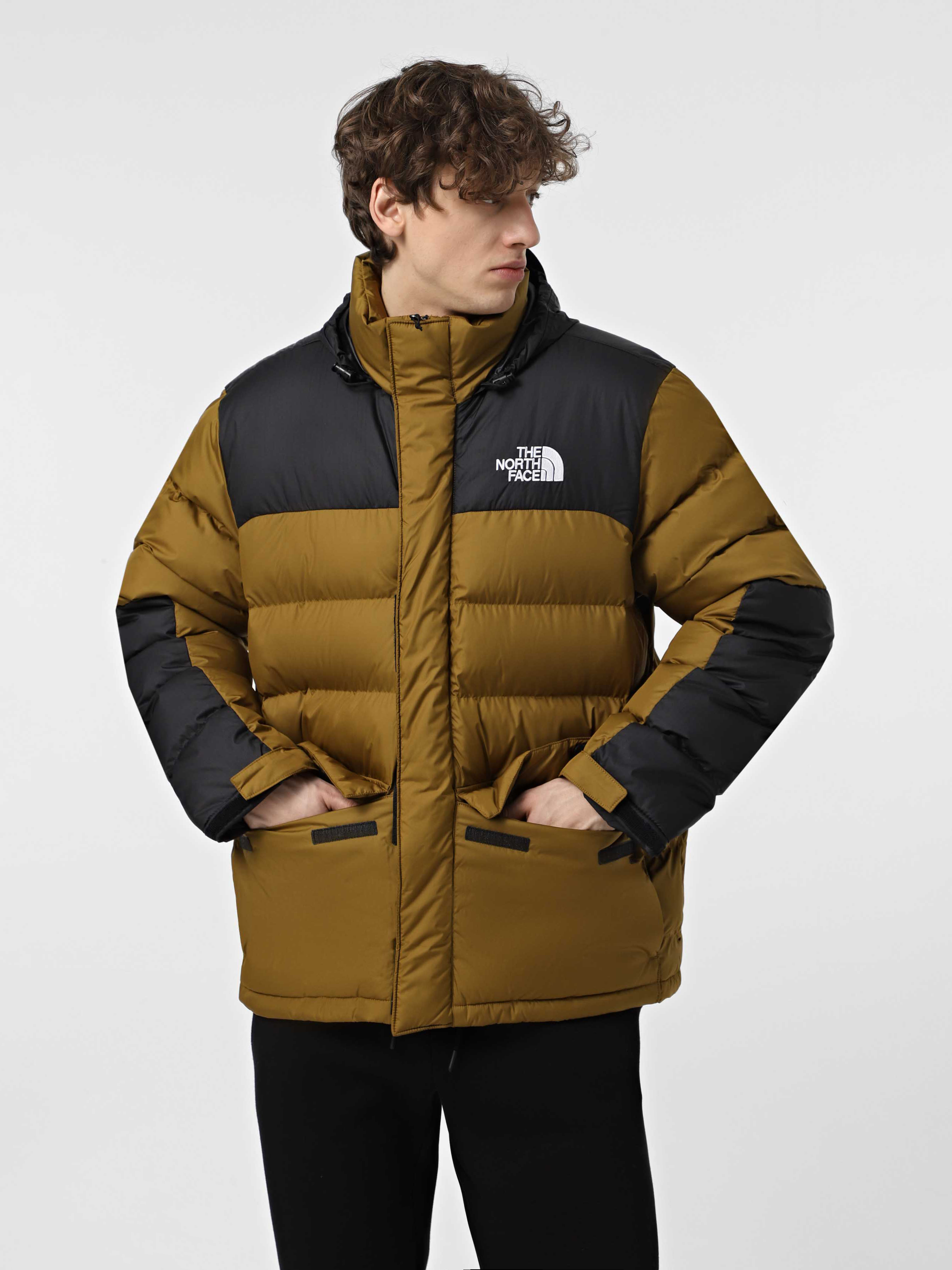 Чоловіча Зимова куртка The North Face Monterosa Insulated (N6396) колір гірчичний, матеріал поліестер The North Face - купити в Україні