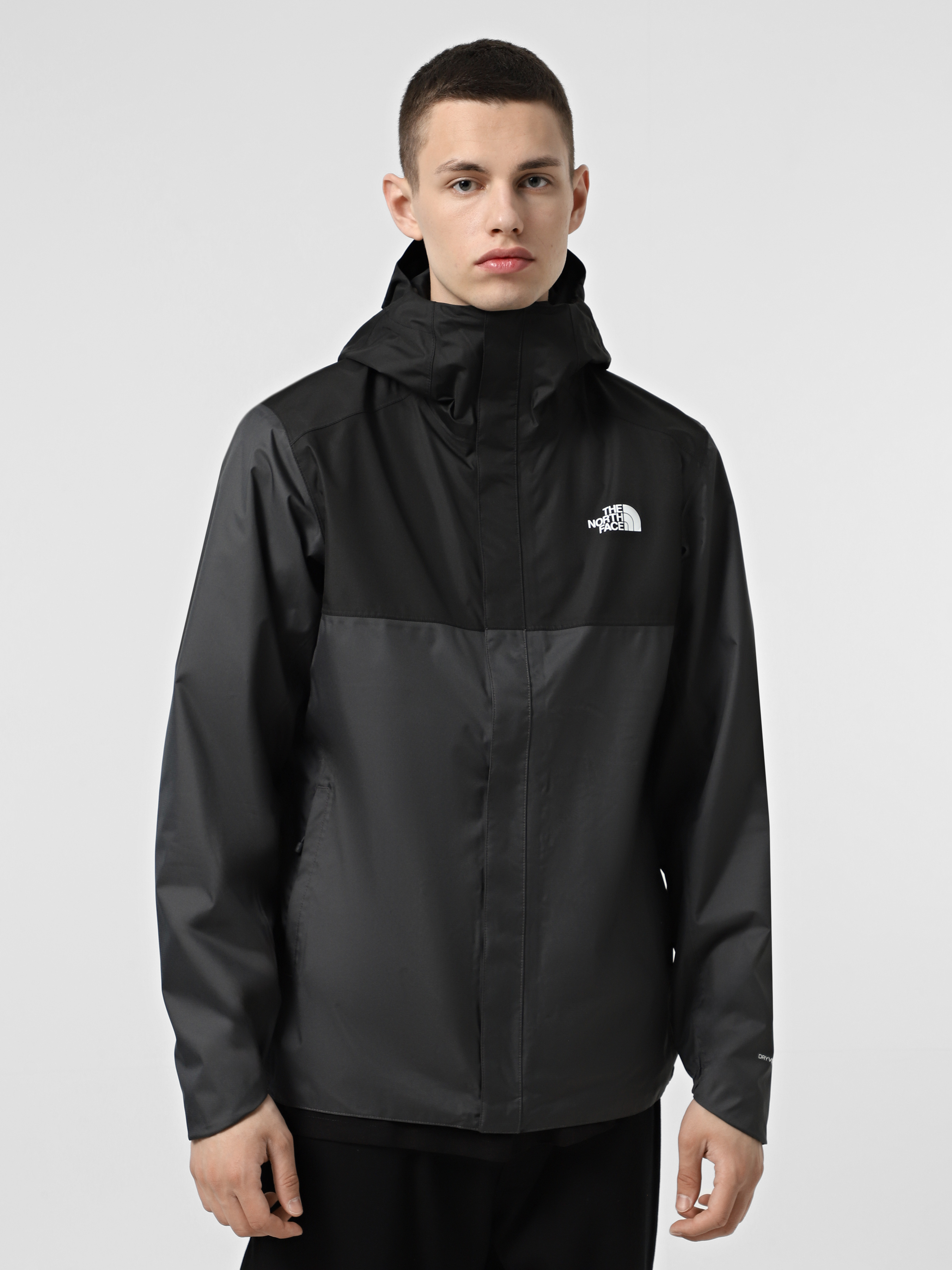Чоловічий Аутдор та гірськолижна куртка The North Face Quest Zip-In Compatible (N6656) колір темно-сірий, матеріал поліестер