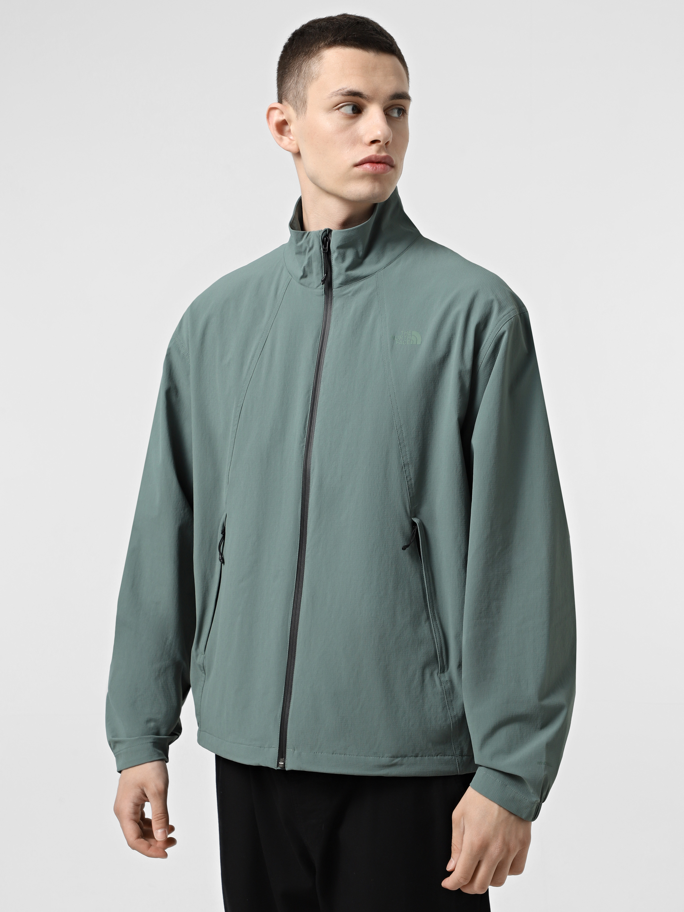 Чоловіча Вітровка The North Face Dome Wind (N6683) колір зелений, матеріал нейлон/еластан