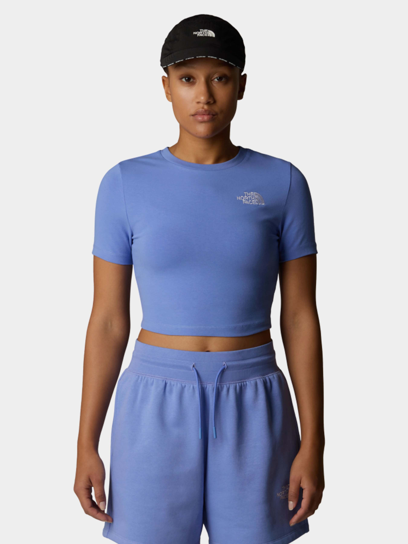 Футболка The North Face S/S Essential Cropped Slim модель NF0A55AO0YI1 Фото