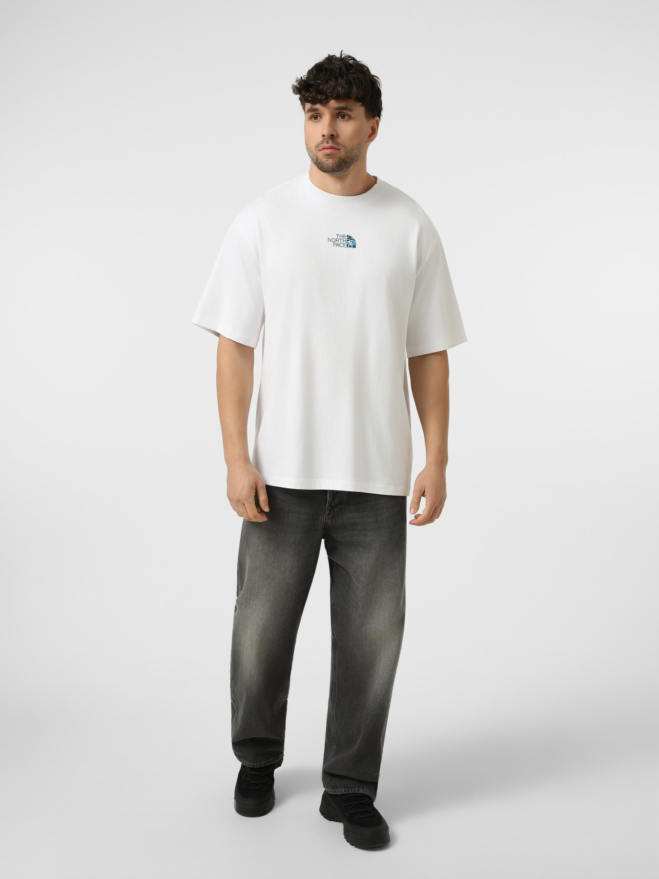 Футболки и поло The North Face M LIQUID LOGO OVERSIZE SHORT S модель NF0A8G9UFN41 Фото
