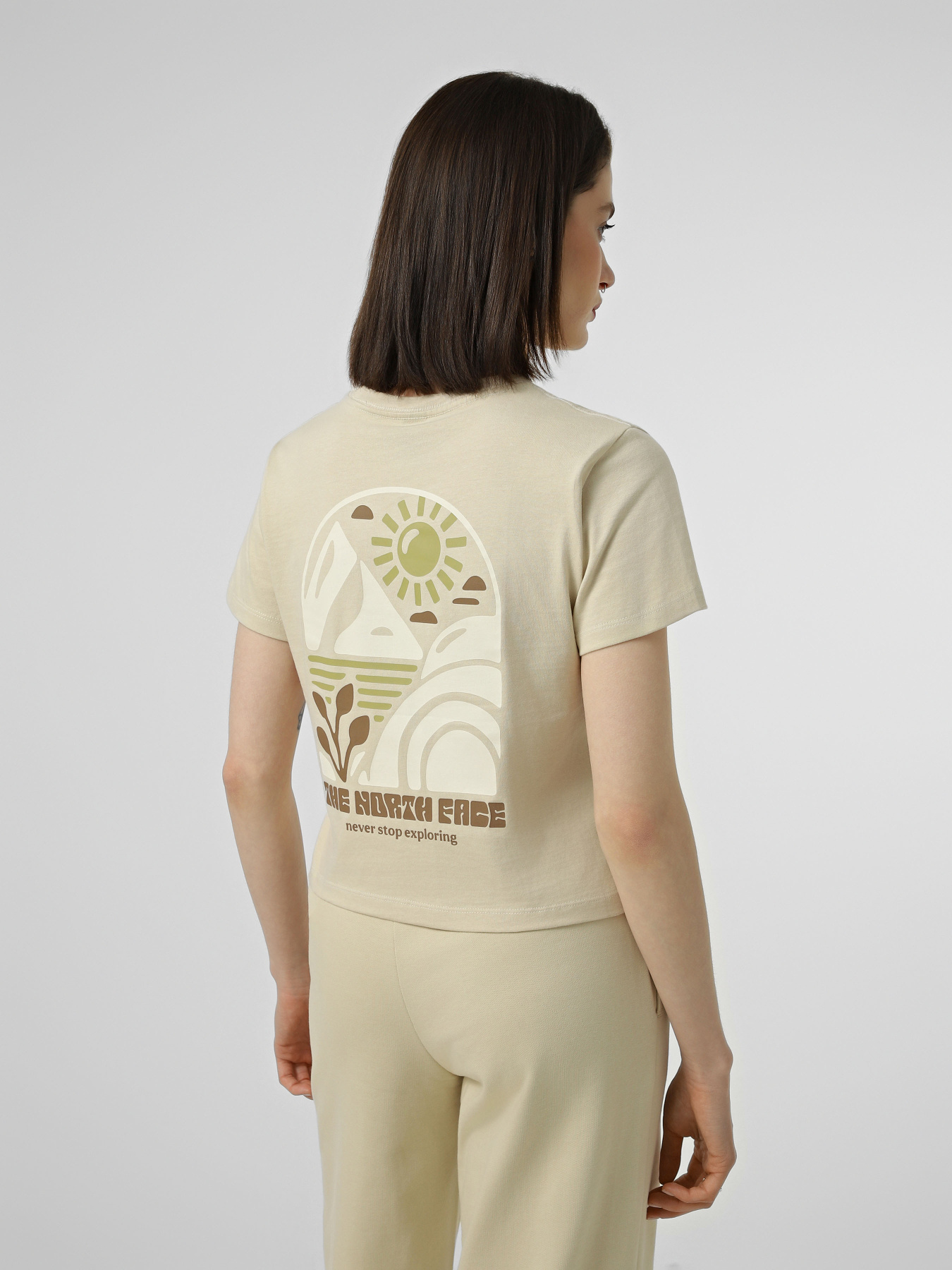 Футболки і поло The North Face W SUN REGULAR SHORT SLEEVE CUT модель NF0A8GQSDOM1 Фото