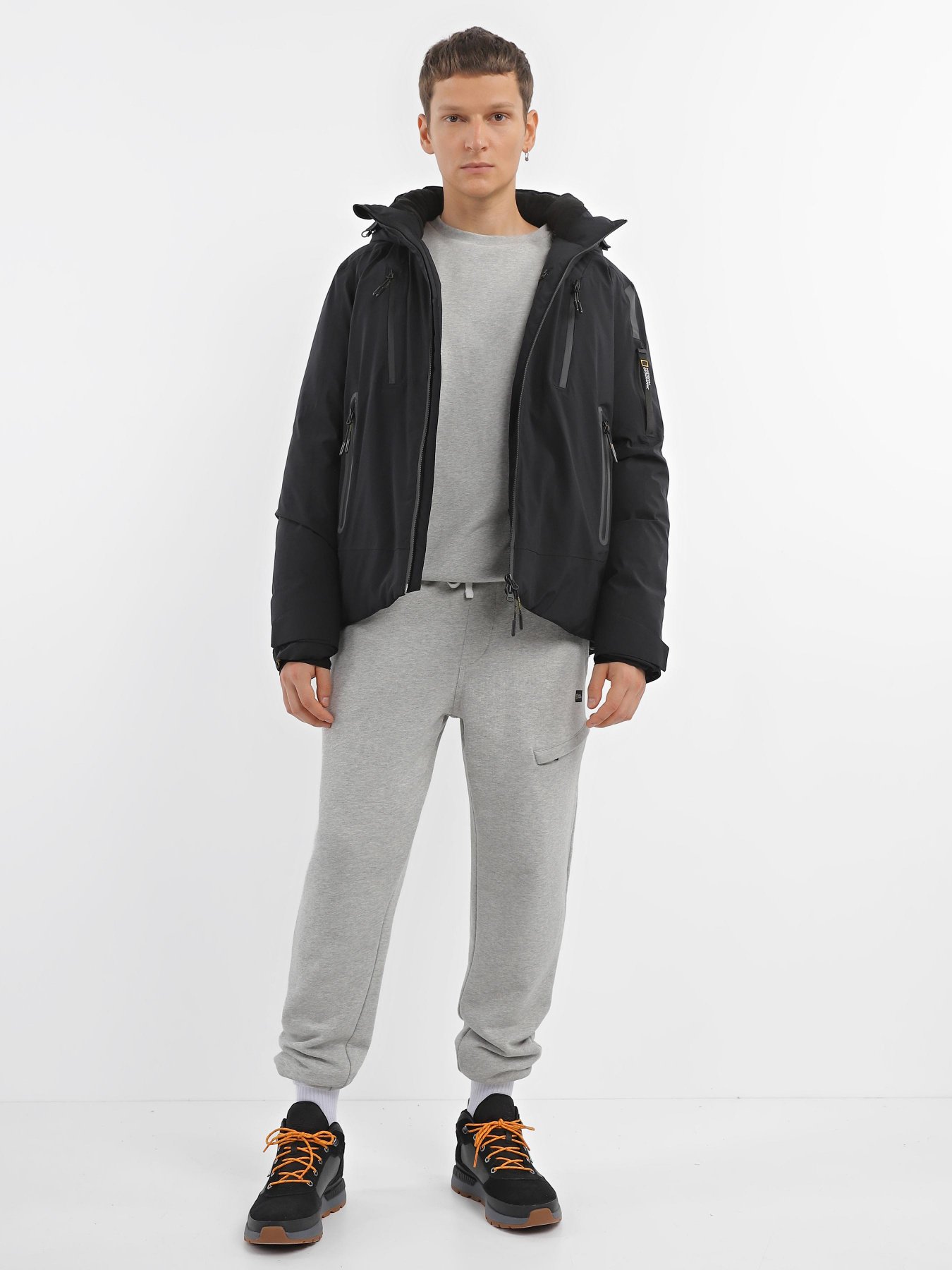 Зимняя куртка National Geographic Iconic Explorer Hodded модель M121-01-529_чорний Фото