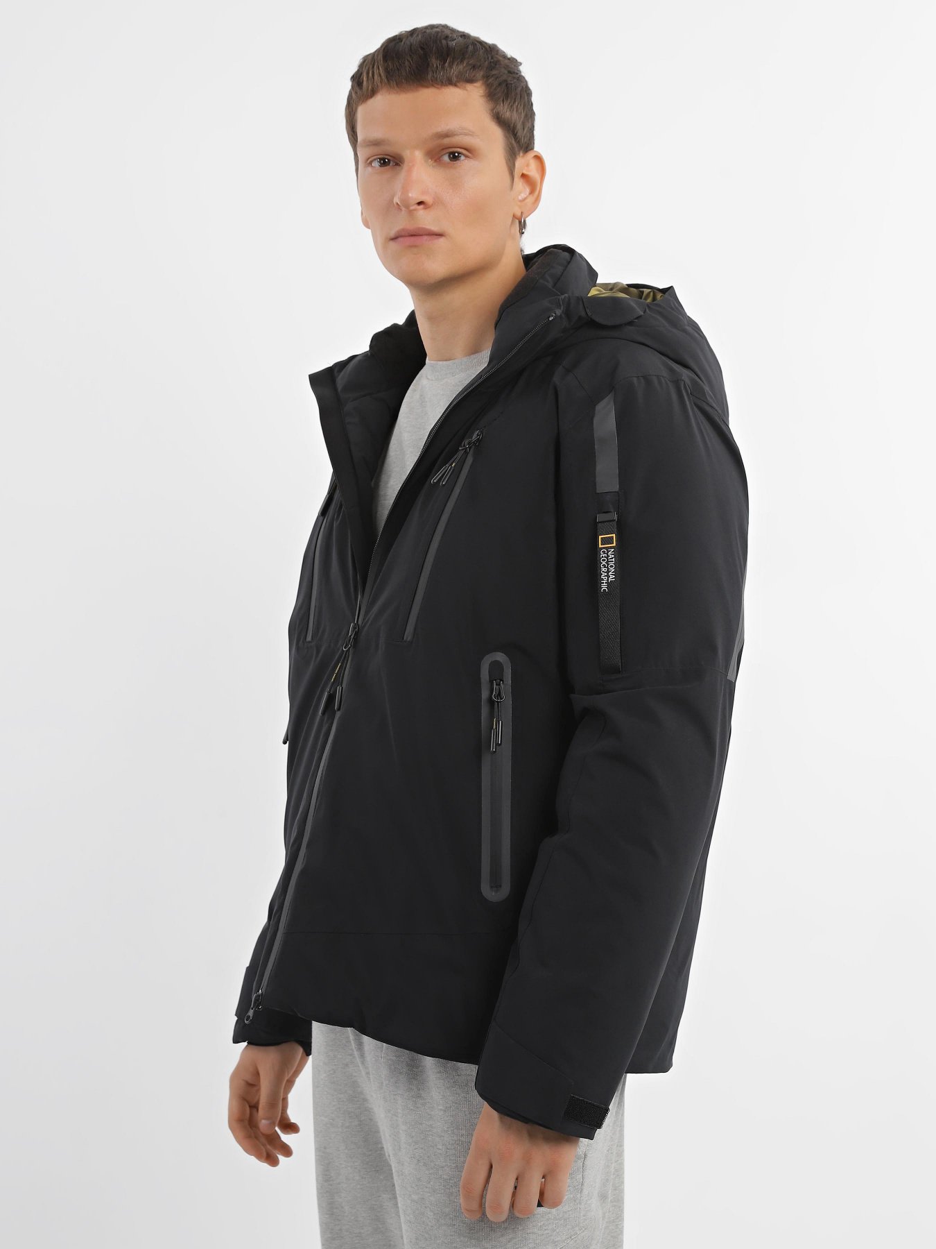 Зимняя куртка National Geographic Iconic Explorer Hodded модель M121-01-529_чорний Фото